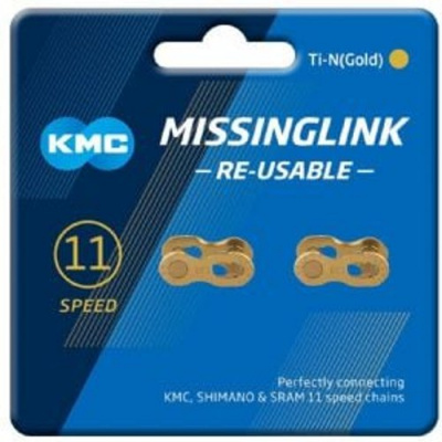 Kmc Missinglink Ti-n Gold 11 Speed Joining Links