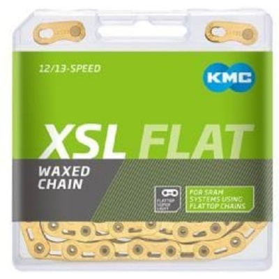 Kmc X Flat Sl Pre-waxed Sram 12/13x Chain X Flat SL 126L Waxed - Gold