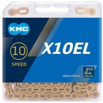 Kmc X10el Ti-n Gold 114l 10 Speed Chain