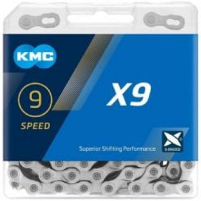 Kmc X9 Silver 114l 9 Speed Chain