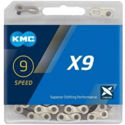 Kmc X9 Silver/ Grey 114l 9 Speed Chain