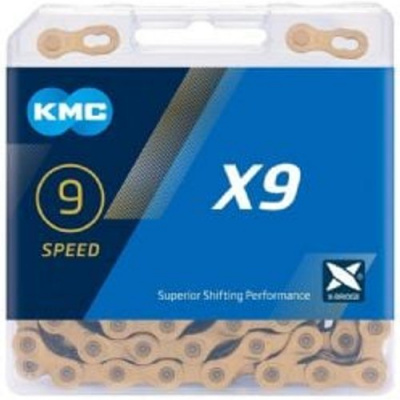 Kmc X9 Ti-n Gold 114l 9 Speed Chain