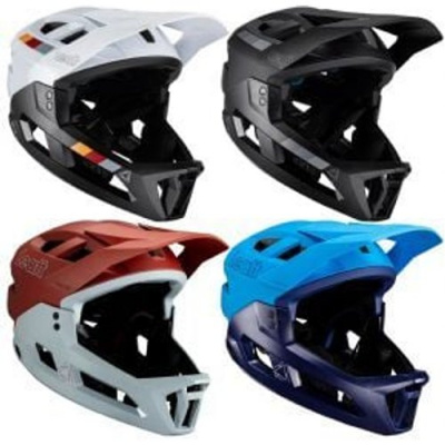 Leatt Enduro 2.0 Full Face Helmet W/ Removeable Chin Guard Large- Stealth