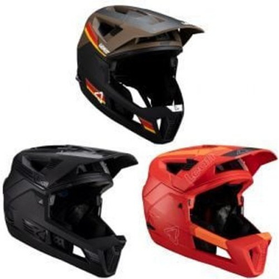 Leatt Enduro 4.0 Full Face Helmet W/ Removeable Chin Bar Medium - Loam