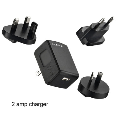 Lezyne - International 2A USB Charging Kit Black