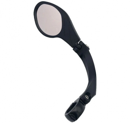 M Part Adjustable Mirror Lefthand handlebar clamp fitting black