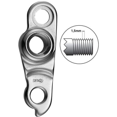 M Part Gear Hanger direct mount (M12 1.5) silver ano