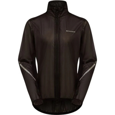 Madison Flux Women's 2-Layer Ultra Packable Waterproof Jacket Size 10 / Black