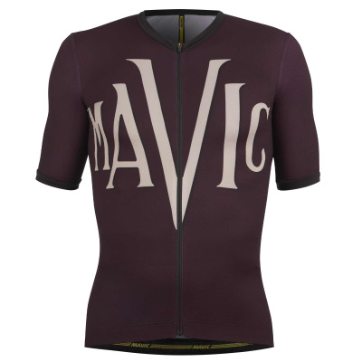Mavic Heritage Short Sleeved Jersey Burgundy / S / Burgundy