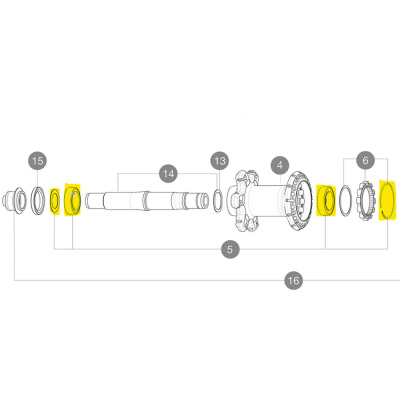 Mavic ID360 Bearings Kit RIm Kit