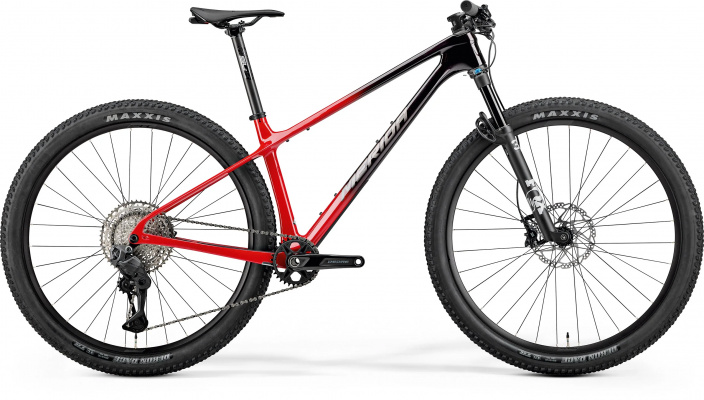 Merida Big Nine 7000 - Black/Red  (Warm Slate Grey) - MY26