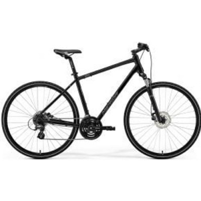 Merida Crossway 10 700c Sports Hybrid Bike  2025 X-Small - Black/Silver
