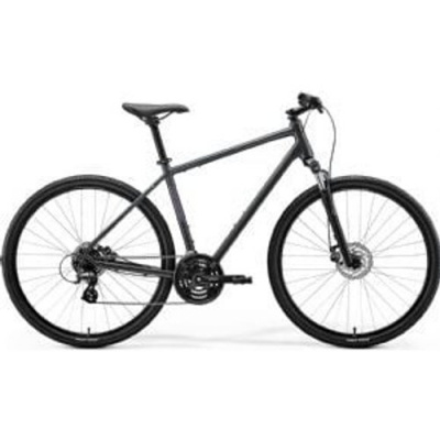 Merida Crossway 10 700c Sports Hybrid Bike  2026 Small - Glossy Cool Grey (Purple)