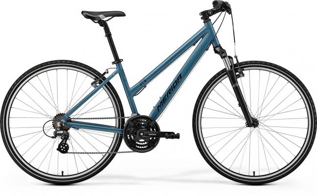 Merida Crossway 10-V Women's - Silk Blue/Black - MY25