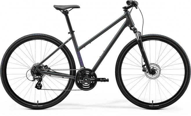 Merida Crossway 10 Women's - Glossy Cool Grey (Purple) - MY26
