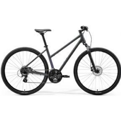 Merida Crossway 10 Womens 700c Sports Hybrid Bike 2026 X-Small - Glossy Cool Grey (Purple)