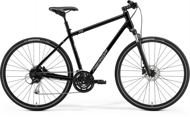 Merida Crossway 100 - Black/Silver - MY23