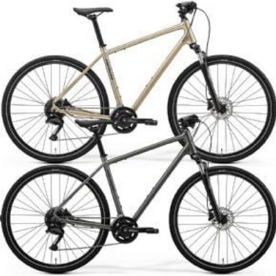 Merida Crossway 100 700c Sports Hybrid Bike  2026 Medium - High Cream (Grey)