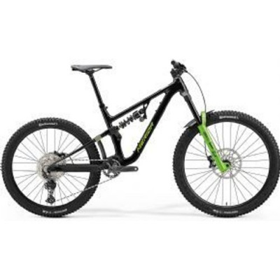 Merida One-Sixty FR 600 Mullet Mountain Bike X-long X-Long - Black/Grey/Green