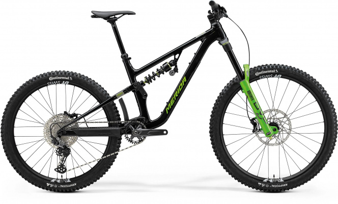 Merida One-Sixty FR 800 - Black/Grey/Green - MY25