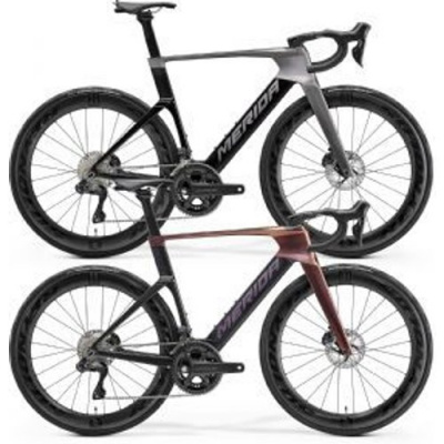 Merida Reacto 8000 Carbon Aero Road Bike  2027 Medium - Rainbow Purple/Black (Purple)