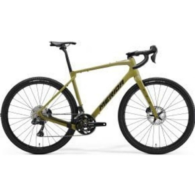 Merida Silex 8000 Carbon Gravel Bike  2025 Medium - Green/Gold/Black