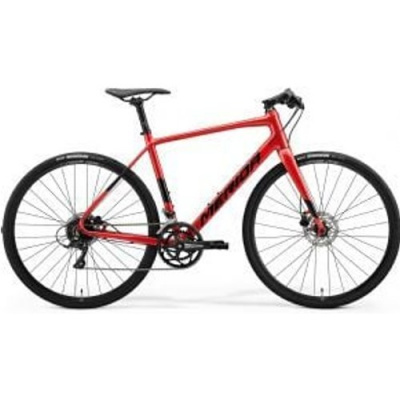 Merida Speeder 200 700c Sports Hybrid Bike Red/Black Small - Red/Black