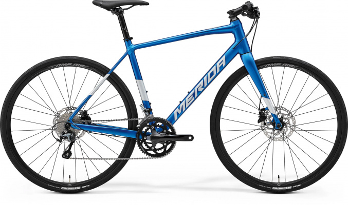 Merida Speeder 300 - Silk Blue/Dark Silver - MY24 Hybrid Bike XXS / Silk Blue/Dark Silver