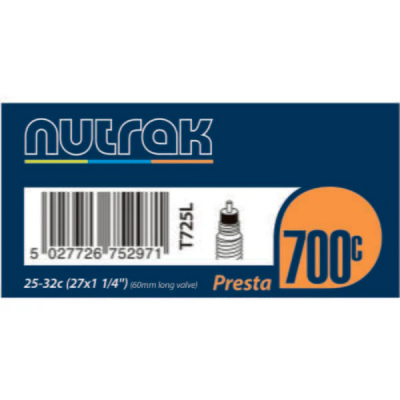 Nutrak Inner Tube 700C Presta or Schrader Valve