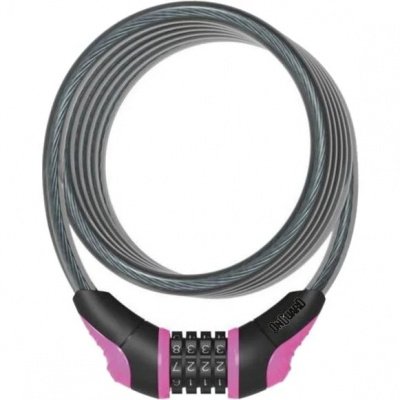 Onguard Neon Combo Cable Lock 180cm X 10mm 180cm X 10mm - Neon Pink