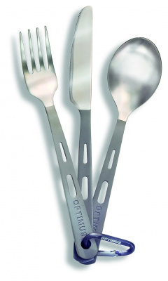 Optimus Titanium 3 Piece Cutlery Set