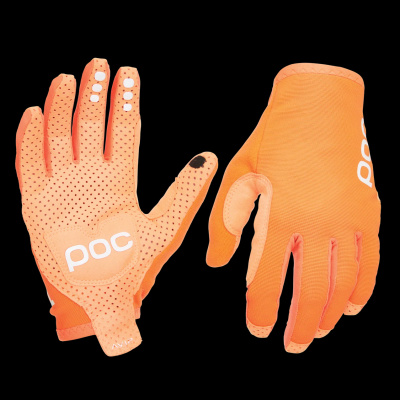 POC AVIP Long Cycling Gloves Zink Orange / XS
