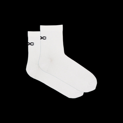 POC Cadence Short Road Cycling Socks Hydrogen White / S
