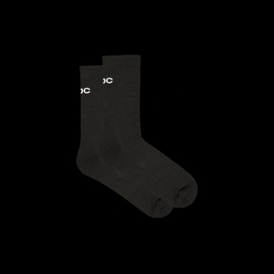 POC Cadence Thermal Long Road Cycling Socks Uranium Black / S