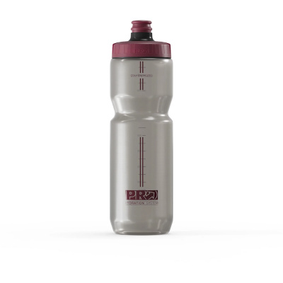 PRO Performance Bottle 800ml Autoflow Valve Grey Trans/Red Cap