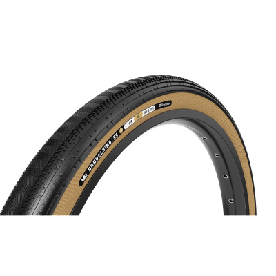 Panaracer TLR GravelKing SS R-Line TLR Gravel Tyre: BLACK/AMBER BLACK/AMBER / 700X30C