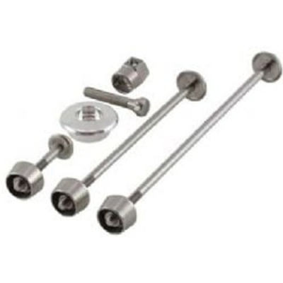 Pitlock Security Skewers Front & Rear Wheel Post + Ahead SILVER