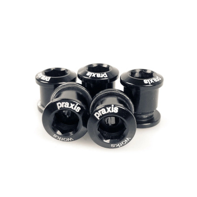 Praxis Works SPARE - Chainring Bolts Alloy Black (5 pack)