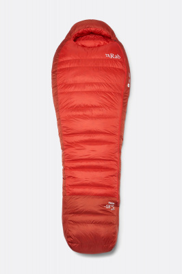 Rab Alpine -18C / 0F down sleeping bag Dark Horizon/Tuscan Red / LNG