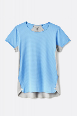 Rab Sonic Ultra Tee Womens Bluebird/Light Zinc / 08/XS
