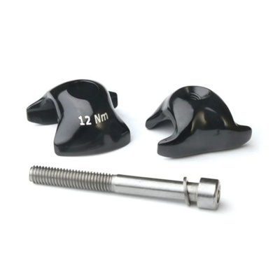 Ritchey WCS Alloy 1-Bolt Rail Clamps: BLACK BLACK / 7MM X 7MM