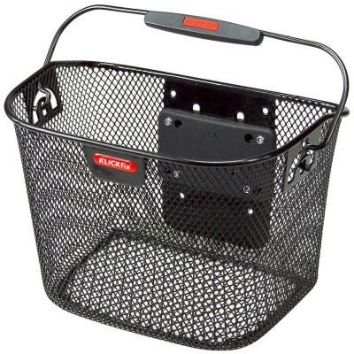 Rixen-Kaul Mini Handlebar Basket: BLACK