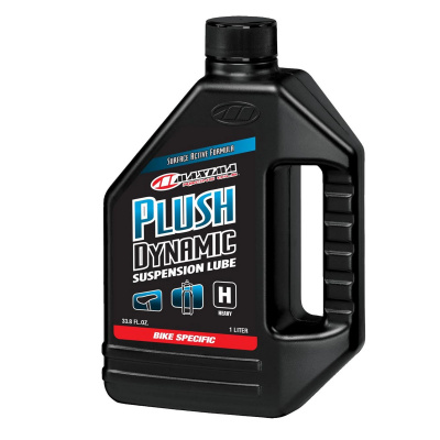 RockShox Maxima Plush Dynamic Suspension Lube Heavy, 1 Litre Bottle - SID/SID SL/Rudy - Lower Legs/Air Springs: BLACK