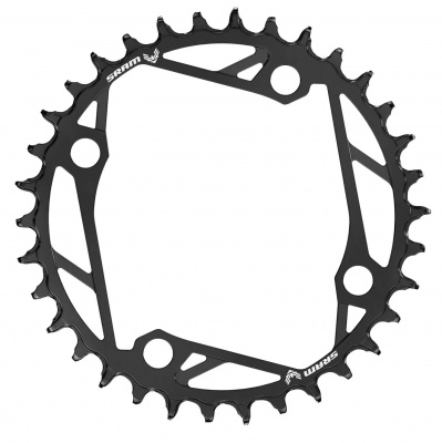 SRAM Chain Ring T-TYPE 104 BCD Steel 2023: BLACK BLACK / 34T
