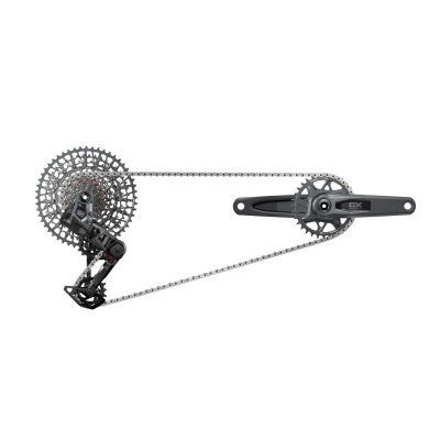 SRAM GX T-Type Eagle Transmission AXS Groupset (RD w/Battery/Charger/Cord, EC POD, FC GX Q174 DUB MTB Wide w/DM 32t CR w/2 Guards, CN 126l, CS XS-1275