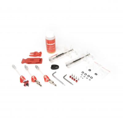 SRAM Pro Dot Brake Bleed Kit (2 Syringes/Fittings, Bleed Blocks, Torx Tool, Crowfoot, Bleeding Edge Fitting, Dot 5.1Hydraulic Fluid) V2 - X0/ Xx/ Guid