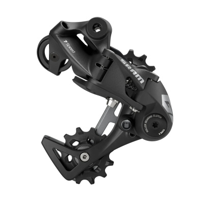 SRAM Rear Derailleur GXDH 7-Speed Medium Cage A3: BLACK BLACK / 7 SPEED