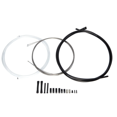 SRAM Shift Cable Kit - Black 4mm SlickWire 1X (Includes 2300mm x1.1mm SRAM SlickWire cable, 2000x4mm SRAM housing, 2 SRAM Aluminum Ferrules, 2 end cap