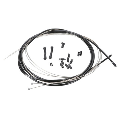 SRAM SlickWire Road and MTB Shift Cable Kit 4mm (2x 2300mm 1.1mm coated cables, 4mm nylon braided housing, ferrules, end caps, frame protectors)