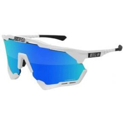Scicon Sports Aeroshade Xl Multimirror Sunglasses Gloss White/multimirror Blue Gloss White/Multimirror Blue Lens